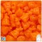 BeadTin Orange Opaque 24mm Bunny Rabbit Plastic Pony Beads (24pcs)